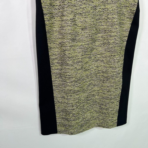 T. Tahari Women's Dress Sheath Knitted Square Neck Black Green, Sz 12 - Picture 7 of 16